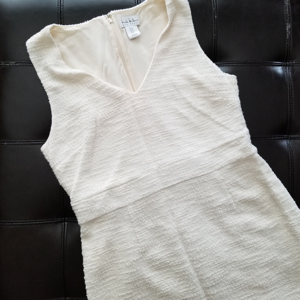 ❗Jackie Kennedy Style Cream Tweed Shift Dress 4❗